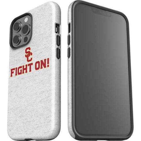 University of Southern California USC Fight On Grey iPhone 15 Pro Max Impact Case